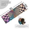 thumbnail image 5 of Yayeee Runner Rug for Bedroom 2'x6' Machine Washable Hallway Non Slip Mat, Beige Wavy Plaid, 5 of 8