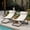 Black, variant on DTTRA 2-Piece Rattan Outdoor Folding Chair Set with Thick Cushions, Portable Patio Recliners with 2-Position Adjustable Backrest & Detachable Headrest for Poolside, Beach, Camping, Yellow