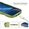 thumbnail image 6 of for iPhone XR Case 6.1 Inch Curly Wave Frame Phone Case Cute Design Color Aesthetic Phone Case Soft TPU Shockproof Protective Bumper Case Cover for Girls, Green, 6 of 12