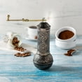 thumbnail image 3 of Crystalia Coffee Grinder, Refillable Turkish Style Mill with Adjustable Grinder, Manual Coffee Mill with Handle, Antique Grinder Metal with Hand Crank, Adjustable Coarseness (Antique Silver), 3 of 11