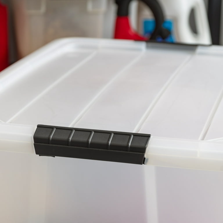 Stack and Pull Latching Flat Lid Storage Box by IRIS IRS100243