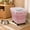 Pink, variant on Pet Food Storage Bin, Airtight Container, Space Saving Sealed Lid With Bug Repellent Tray, Clear Window, Measuring Cup, Rolling Wheels, P-ink, Green, Gray, 16.92x11.41x12.59in