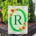 thumbnail image 3 of America Forever Spring Monogram Garden Flag Letter R 12.5 x 18 inches Double Sided Vertical Outdoor, Yard, Lawn, Beautiful Flowers, Green Ivy, Floral Wreath, Summer Flower Garden Flag, 3 of 5
