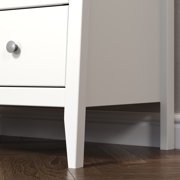 Jela Solid Wood 5 Drawer Dresser - White