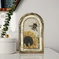 thumbnail image 1 of Xihbxyly Arte Mural de Girasol, Decoración de Madera para Exteriores, Acabado Antioxidante, Fácil de Colgar, Idea de Regalo Única, para Uso En Interiores y Exteriores, para Sala de Estar y Jardín, Ta, 1 of 5