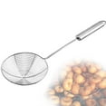 thumbnail image 4 of PENGXIANG Mesh Strainer Skimmer Ladle Stainless Steel Long Handle Kitchen Frying Cooking Steaming Colander Spoon, 4 of 6