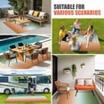 thumbnail image 4 of Sage Green Orange Ombre Outdoor Rug for Patio/Deck/Porch, Non-Slip Large Area Rug 5 x 7 Ft, Contemporary Abstract Gradient Indoor Outdoor Rugs Washable Area Rugs, Reversible Camping Rug Carpet Runner, 4 of 8