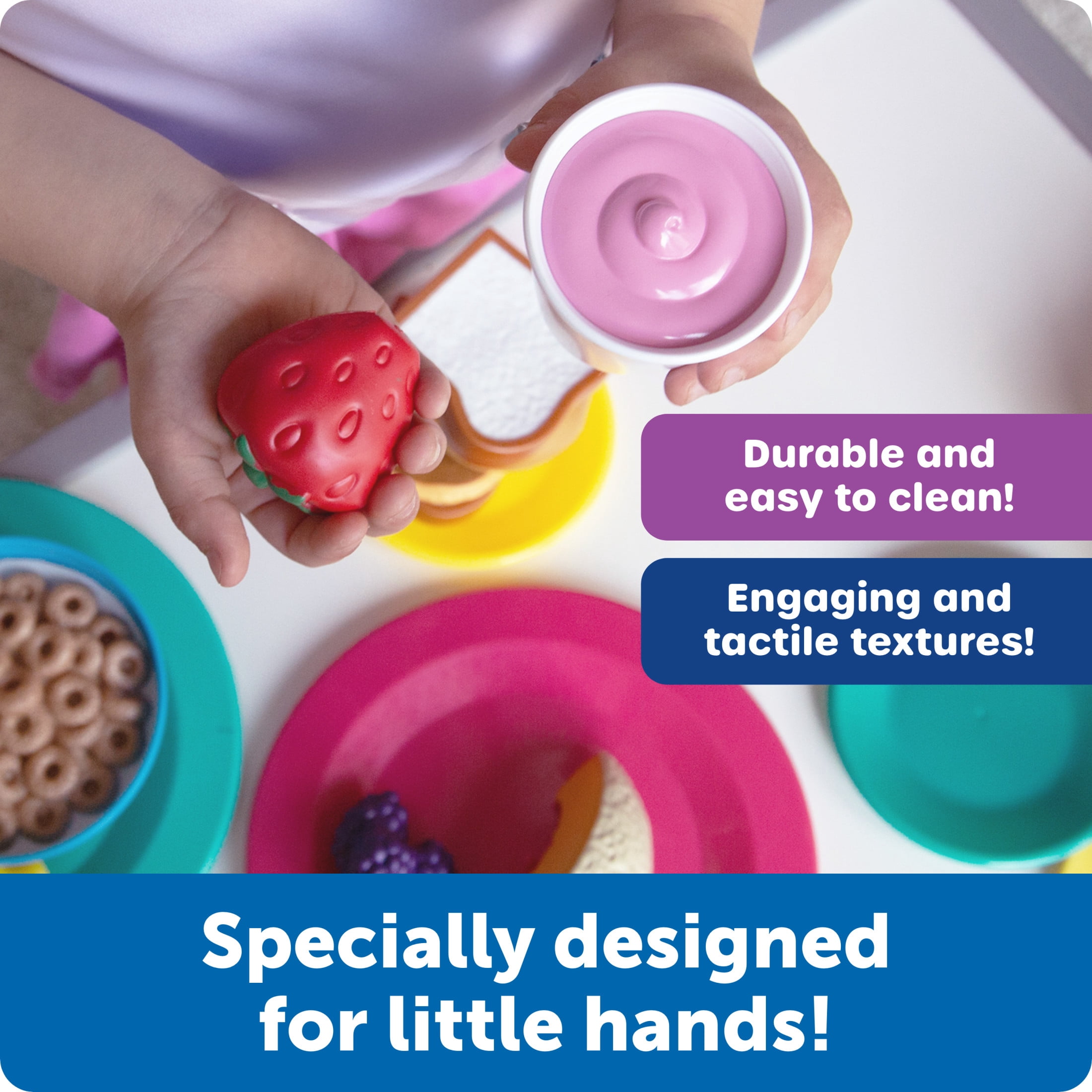 Learning Resources New Sprouts Breakfast Foods Basket, Pretend Play, Toddler Toys, Ages 18 Months+