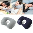 thumbnail image 5 of Cheers.US Inflatable Travel Neck Pillow Air Pump Comfortable U-Shape Headrest Support with Compression Bag for Office Train Car Airplane Sleep Cushion, 5 of 7