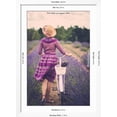 thumbnail image 5 of Art.com Woman in Purple Dress and Hat with Retro Bicycle in Lavender Field Art Print by NejroN Photo, White Frame Wall Art, 32" x 44", 5 of 5