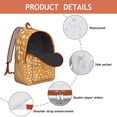 thumbnail image 4 of Yellow Puppy Dog Food Footprints Backpack for School,Cute School Bag,Schoolbag with Adjustable Shoulder Straps & Padded Back,15.7"x11.8"x5.5", 4 of 5