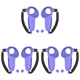 thumbnail image 2 of 3 Pares Empuñaduras Controlador TPU para Accesorios Meta Quest VR () Morado, 2 of 4