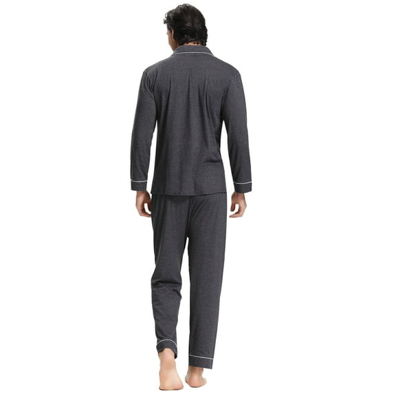Purcoar Purcoar Men's Cotton Sleepwear Short/Long Sleeve Pajamas Set S-XXL