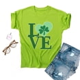 thumbnail image 4 of Herrnalise Women's St Patrick's Day T-Shirt Lucky Irish Shamrock Paddy's Day Round Neck Short Sleeve Graphic Tees Tops S-3XL, 4 of 4