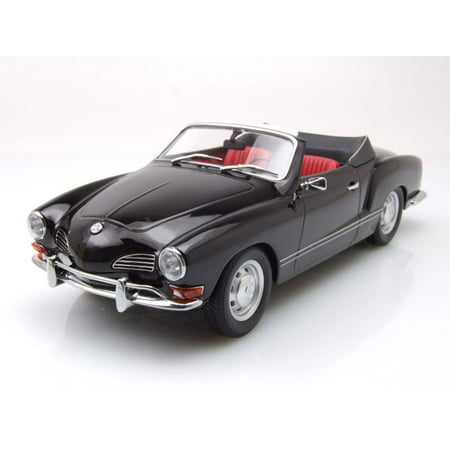 1970 Volkswagen Karmann Ghia Convertible Black Limited Edition to 1002pcs 1/18 Diecast Model Car by