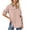 Pink, variant on Qiopertar UPF 50 Short Sleeve Shirts for Women Sun Protection Outdoor Fishing Hiking Travel Shirts Fast Dry V-Neck Button Up Casual Comfy with Pockets, Beige S