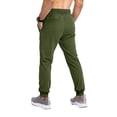 thumbnail image 4 of Domuza Men's Lightweight Hiking Pants Drawstring Elastic Wasit Athletic Fishing Pants 2026 New Outdoor Running Workout Active Track Pants Army Green L, 4 of 7