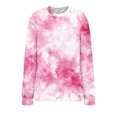 thumbnail image 4 of Bovemsi Womens Sweatshirts Fashionable Autumn And Winter Casual Tie Dye Pattern Long Sleeved Loose Top Fall Fashion Outfits 2025 Clothes, 4 of 9