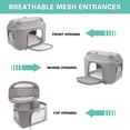thumbnail image 4 of Dog Backpack Breathable Pet Carrier Bag Airline Approved Transport Bag For Small Dogs ShopWise Round, 4 of 8