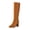 O-743 Brown, variant on O-743 Silver Ladies Stylish High Heel Side Zipper Winter Boots Fashionable Trendy Casual Versatile High Top Ankle Style