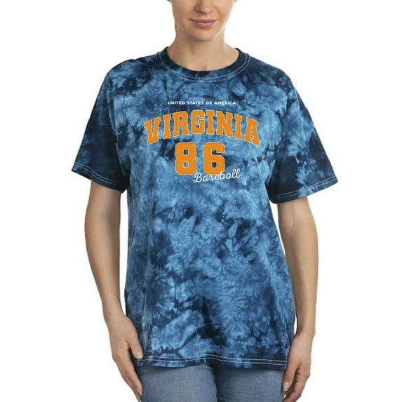 College Virginia Team League Tie Dye Crystal Women -Image by Shutterstock, Female Small