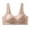 Beige, variant on QASIEATN Fashion Front Closure Underwear for Middle and Older Women Skin-friendly Wireless Daisy Everyday Bras Women's Bralettes