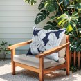 thumbnail image 4 of 2 Pack Waterproof Outdoor Throw Pillows, Fade-Resistant Patio Cushions for Garden Furniture - 18x18 Inch Blue Decorative Pillow Covers, 4 of 7