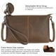 thumbnail image 4 of Bandolera para mujer, cuero Crazy Horse, marrón, vintage, 4 of 6