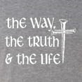 thumbnail image 5 of Wild Bobby The Way, The Truth & The Life Inspirational/Christian Women Tri-Blend Racerback Tank Top, Premium Heather, X-Large, 5 of 5
