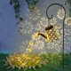 thumbnail image 1 of Proyectos de bricolaje: luz solar en forma de margarita, decoración solar para jardín con diseño de maceta hueca de metal resistente al agua, múltiples modos de iluminación para decoración de césped, 1 of 6