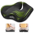 thumbnail image 3 of BackFix – Extra Large Wide Support Car Seat Cushion – Pressure Relief Hip, Lumbar, Tailbone, Sciatica. Adaptive Contour Memory Foam. Cooling Tech Car-Truck-Office Seat, Black, 3 of 6
