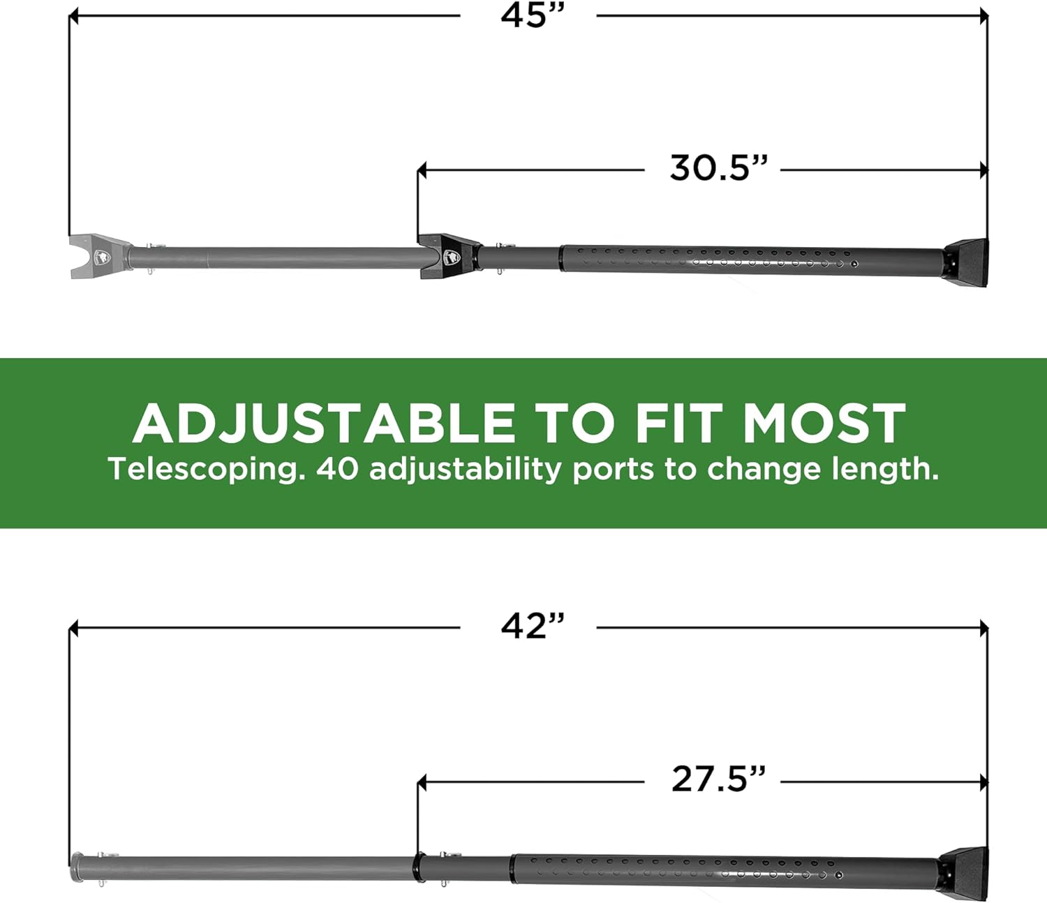 Guard Dog Security 2-in-1 Door Jammer Bar, 300 lbs photo 3