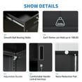 thumbnail image 6 of Metal Storage Cabinet, 36" H Locking Storage Cabinet with Two Drawers and Adjustable Shelf, Metal Cabinets for Office, Garage, Home-Black, 6 of 7