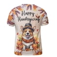 thumbnail image 2 of Happy Thanksgiving Corgi Welcome Thankful Fall Autumn Pumpkin All Over Print 3D Shirt Unisex Merch Welsh Corgi Dog Lover Gifts Idea - 02021, 2 of 6