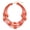 flame, variant on Multi Color 5 Layers Wood Beads Strand Statement Necklace for Women Chunky Collar (N0019_Red)