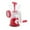 Red, variant on RKZDSR Manual Meat Grinder, Heavy Duty Meat Mincer Sausage Stuffer, 3-in-1 Hand Grinder With Stainless Steel Blades For Meat, Sausage, Cookies, Easy To Clean