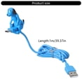 thumbnail image 3 of Animated Dog USB to Type C Charging Cable 480Mbps Data Transfer Cord for Gaming Consoles Smartphones and Tablets in Blue, 3 of 8