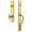 Lifetime Brass, variant on Grandeur 848833 Carre Solid Brass Rose Dummy Full Plate "S" Grip Handleset - Bronze