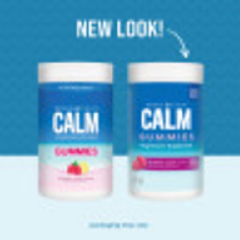 Natural Vitality Calm Magnesium Citrate Gummies 120 ct Raspberry