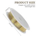 thumbnail image 4 of Juego de alambre para manualidades de joyería: 3 rollos de alambre de cobre de 0,3 mm para hacer joyas (15 m/rollo), 4 of 5