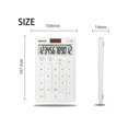 thumbnail image 2 of Desk Calculator With Large Key Buttons, 12 Digits, Large Eye-Angled Display, Solar And Battery Powered For Home And Office, 2 of 5