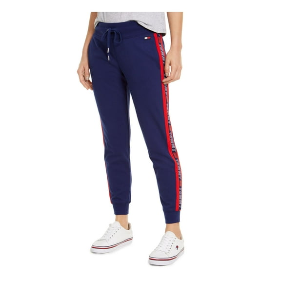 TOMMY HILFIGER SPORT Womens Blue Printed Lounge Pants S
