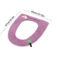 thumbnail image 3 of Toilet Seat Cushion with Handle Adhesive Buckle Type 18.5x15.75 Inches, Detachable Washable Toilet Cover for All Seasons, 3 of 6