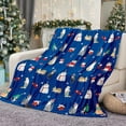 thumbnail image 3 of Christmas Throw Blanket Christmas Cat Printed Blanket Super Soft Flannel Fleece Blankets Winter Plush Fuzzy Warm Bed Blankets Xmas Holiday Decor for Couch Bed 50"X60", 3 of 7