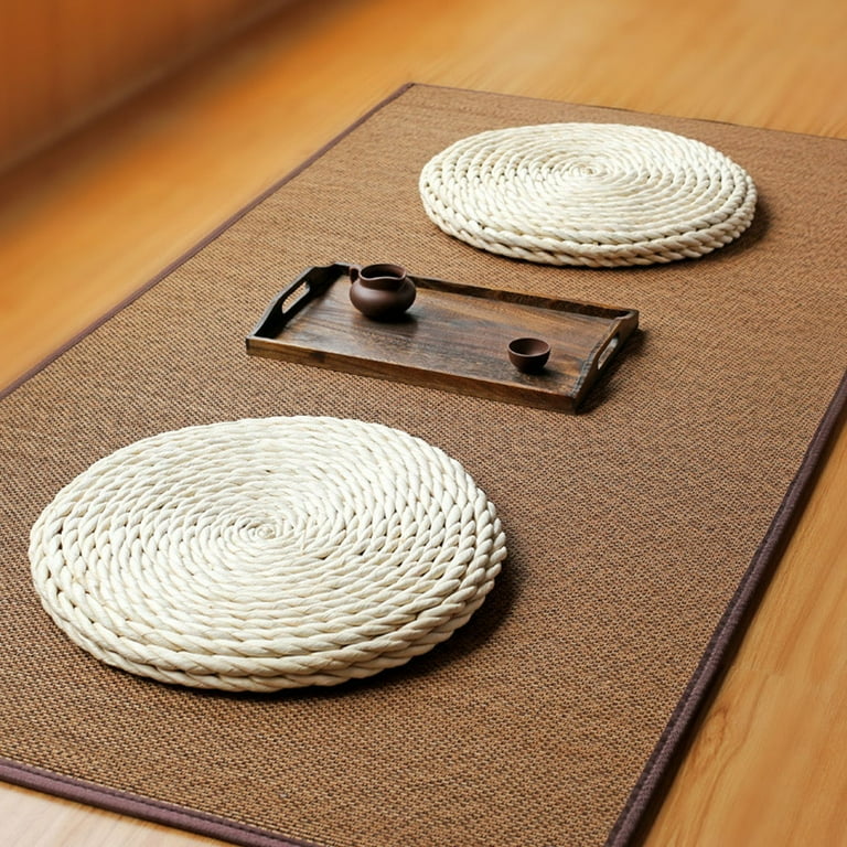 Tatami Cushion, Round Weave Nature Handmade Straw Woven Seat