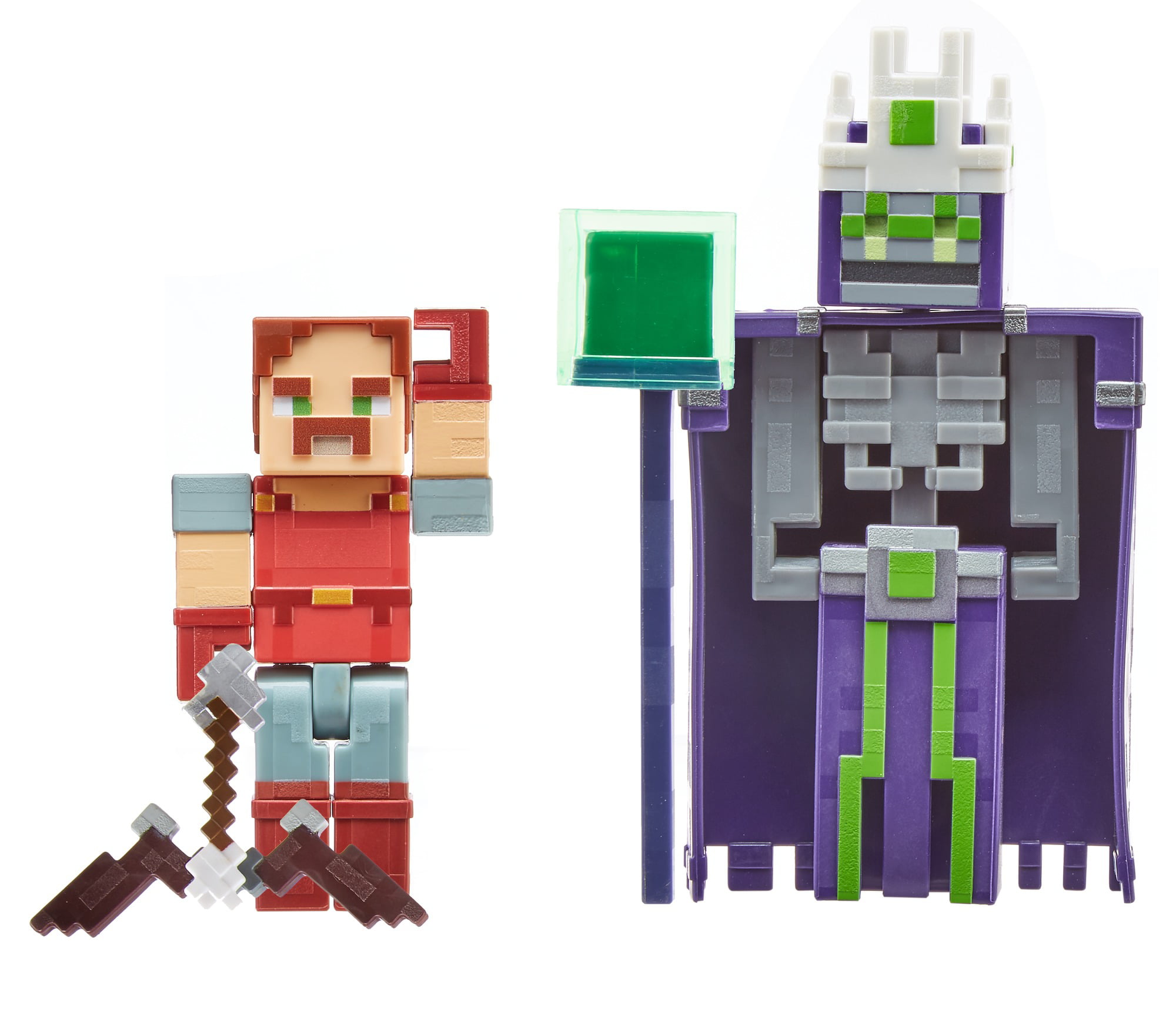 Minecraft Dungeons 3 25 In Battle Figures 2 Pk Nameless One And Hal Walmart...