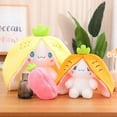 thumbnail image 4 of Juguetes de peluche de perros, lindo muñeco de fresa/zanahoria/piña para cachorro, Animal relleno Kawaii escondido en bolsa, juguetes para bebé niña, regalo de Pascua, 4 of 5