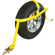 2-Pack Auto Hauler 16in Tire Wheel Bonnet Cam Adjustable Tie-Down Strap