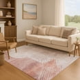 thumbnail image 7 of Addison Rugs Mayfield Premium Machine Washable Transitional Geometric Salmon Rectangle Rug, 9' x 12', 7 of 7