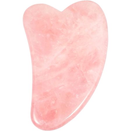 Rose Quartz Gua Sha Scraping Massage Tool Hand Made Crystal Guasha Board for SPA Acupuncture